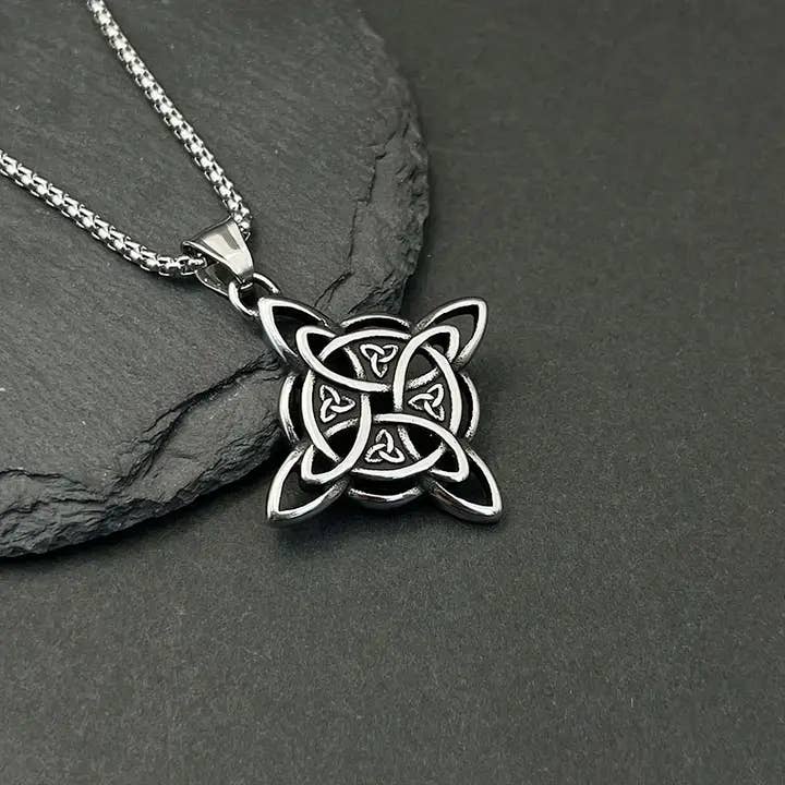 Nordic Viking Celtic Knot Pendant Necklace