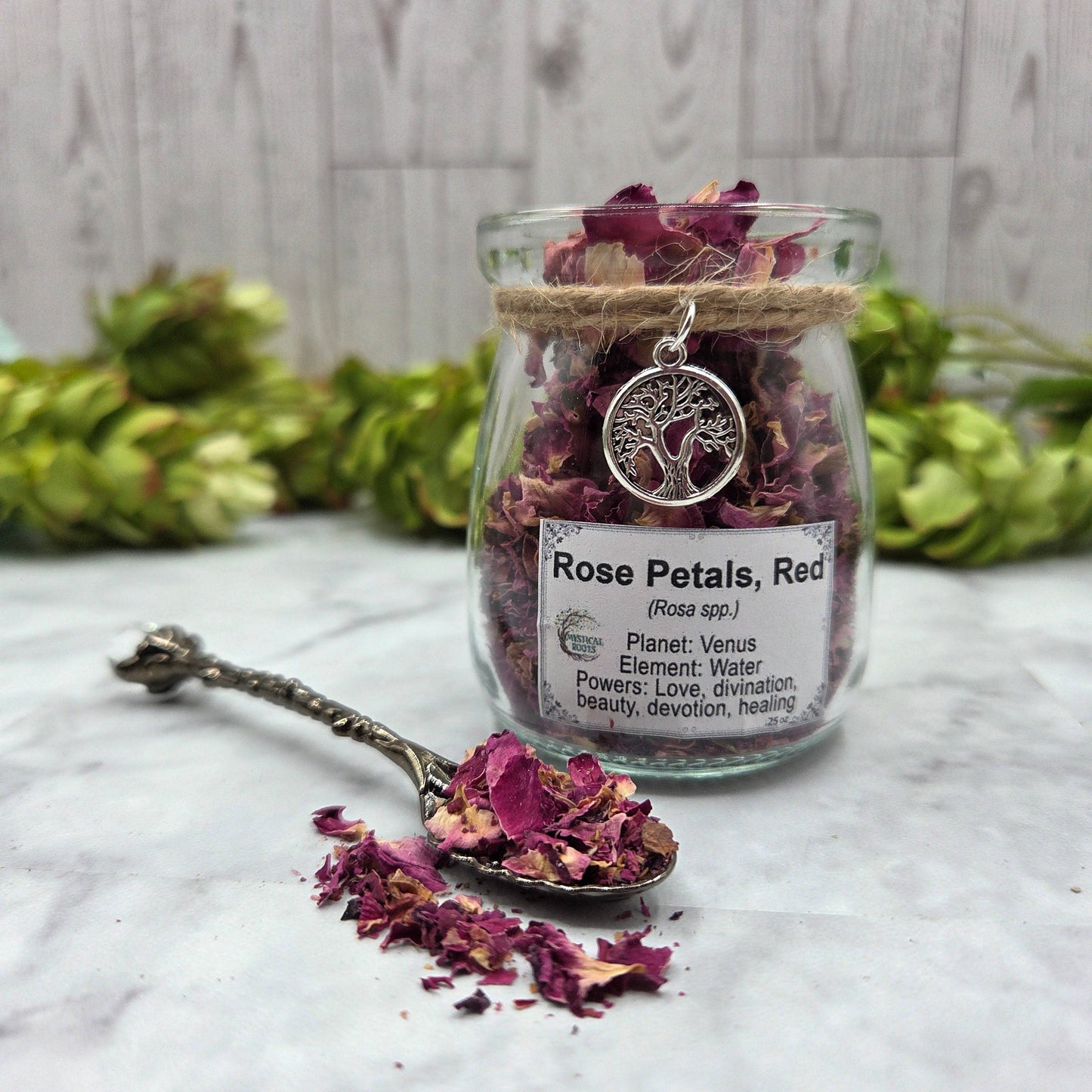 Rose Petals, Red Apothecary Herb Jar – Ritual Botanical