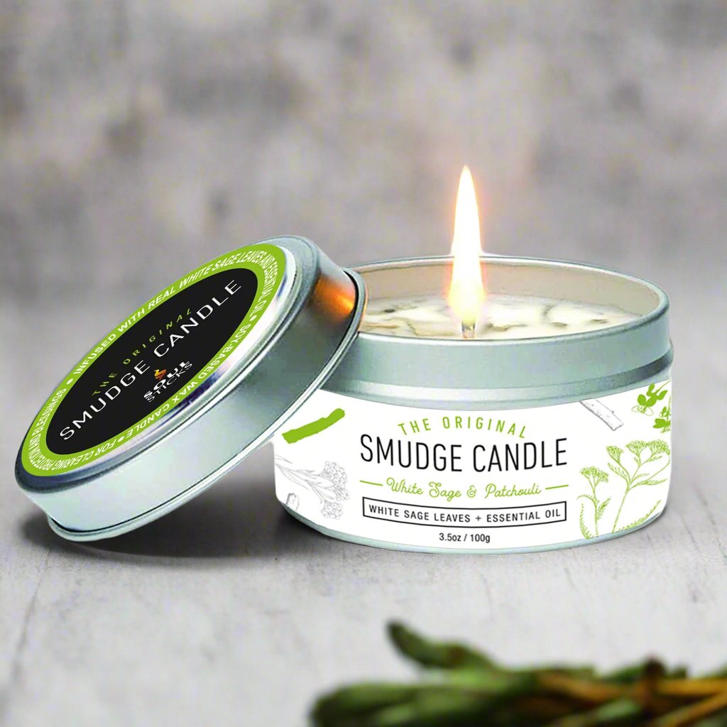 Soul Sticks - Patchouli Sage Smudge Candle (3.5 oz)