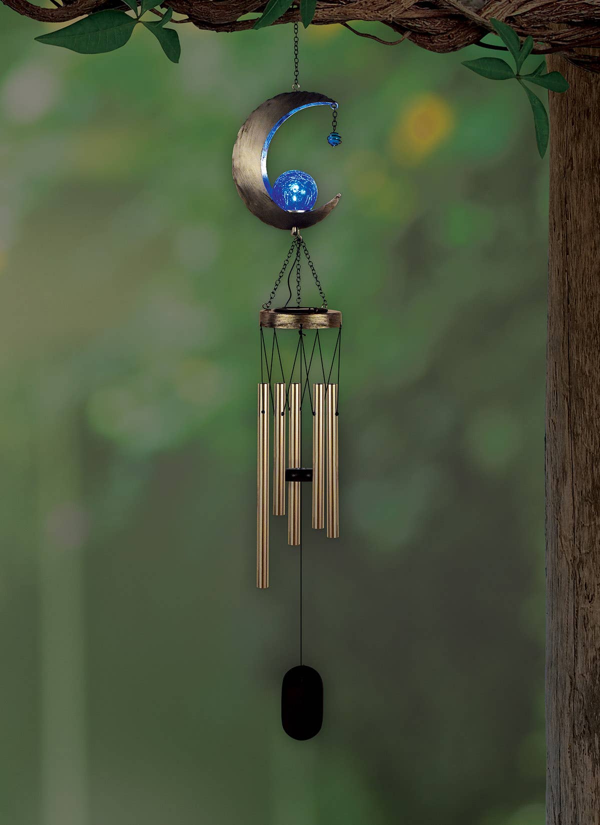 Moon Solar Wind Chime 42inches