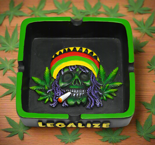 Rasta Leaf Ashtray