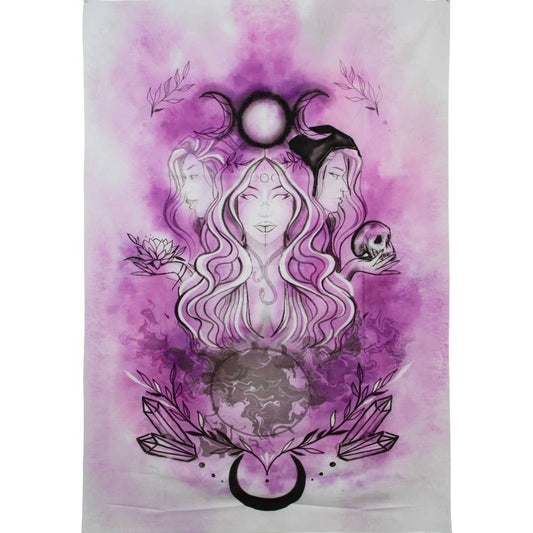 Polyester Tapestry - Triple Goddess