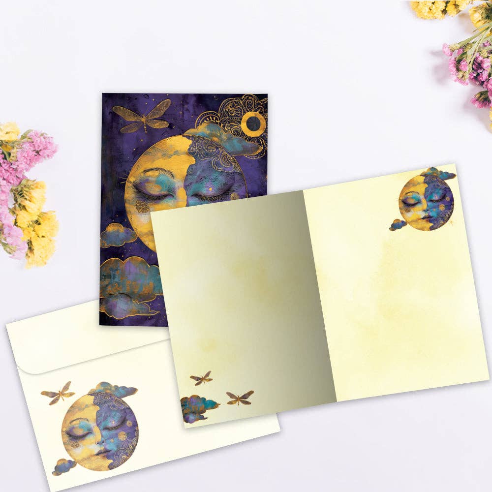 Serene Moon All Occasion Greeting Card