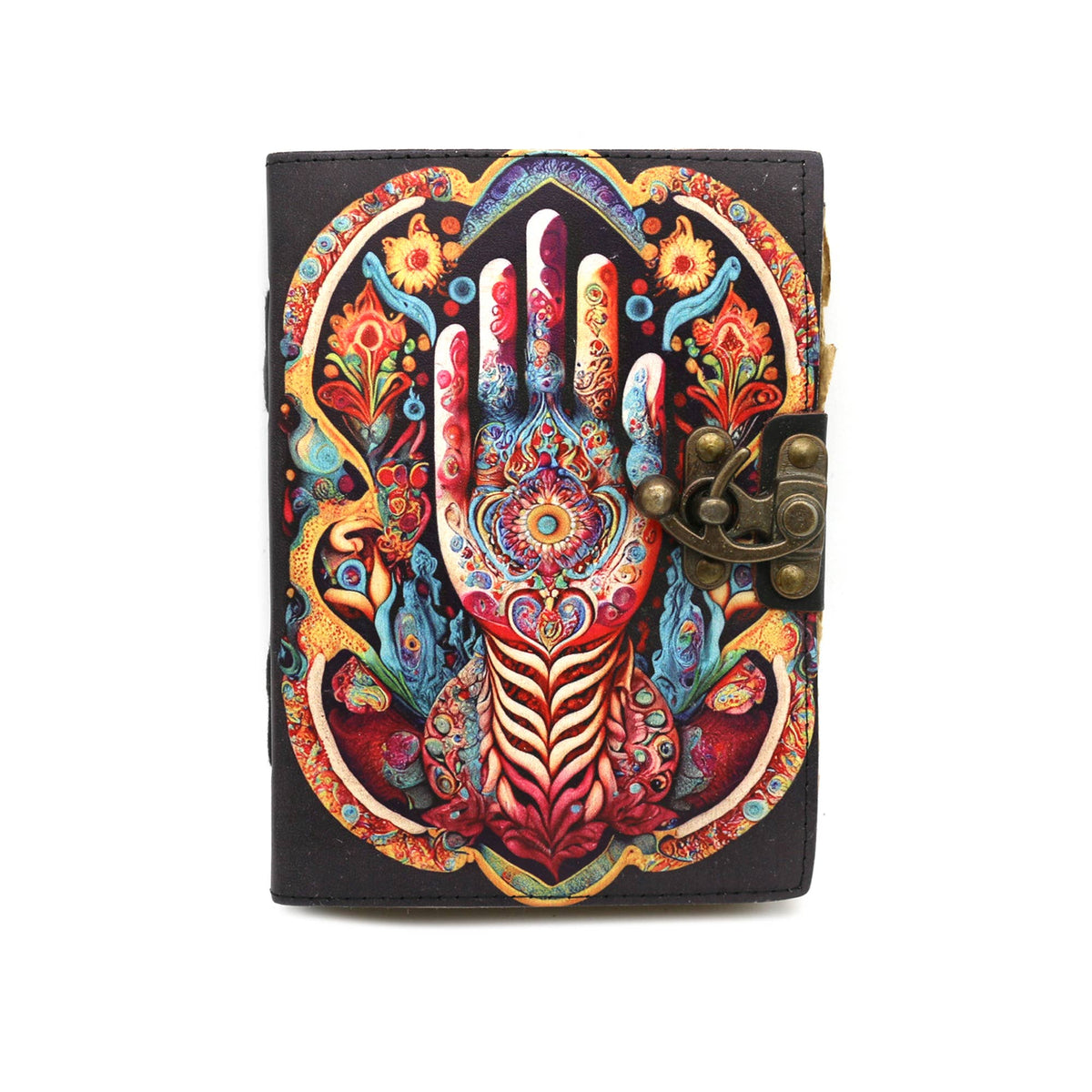 Blank Leather Journal - Guiding Hand (5 x 7 in.)