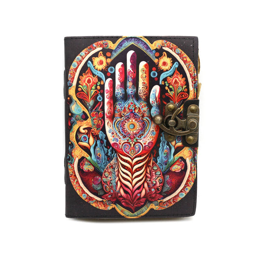 Blank Leather Journal - Guiding Hand (5 x 7 in.)