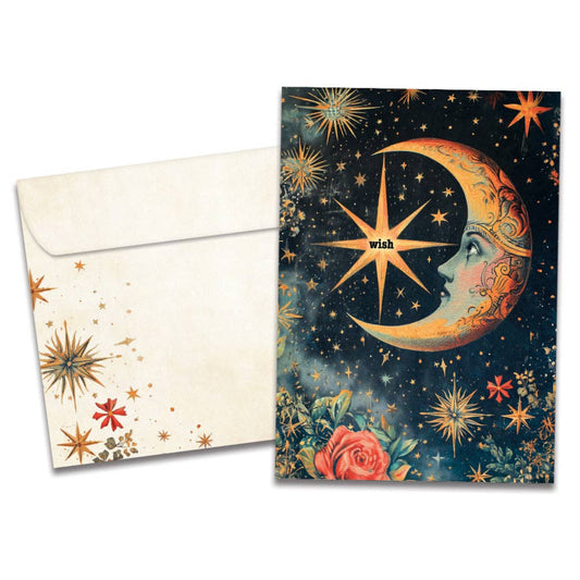 Crescent Moon Wish Birthday Card
