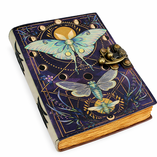 Leather Printed Butterfly Journal (5 x 7 in.)