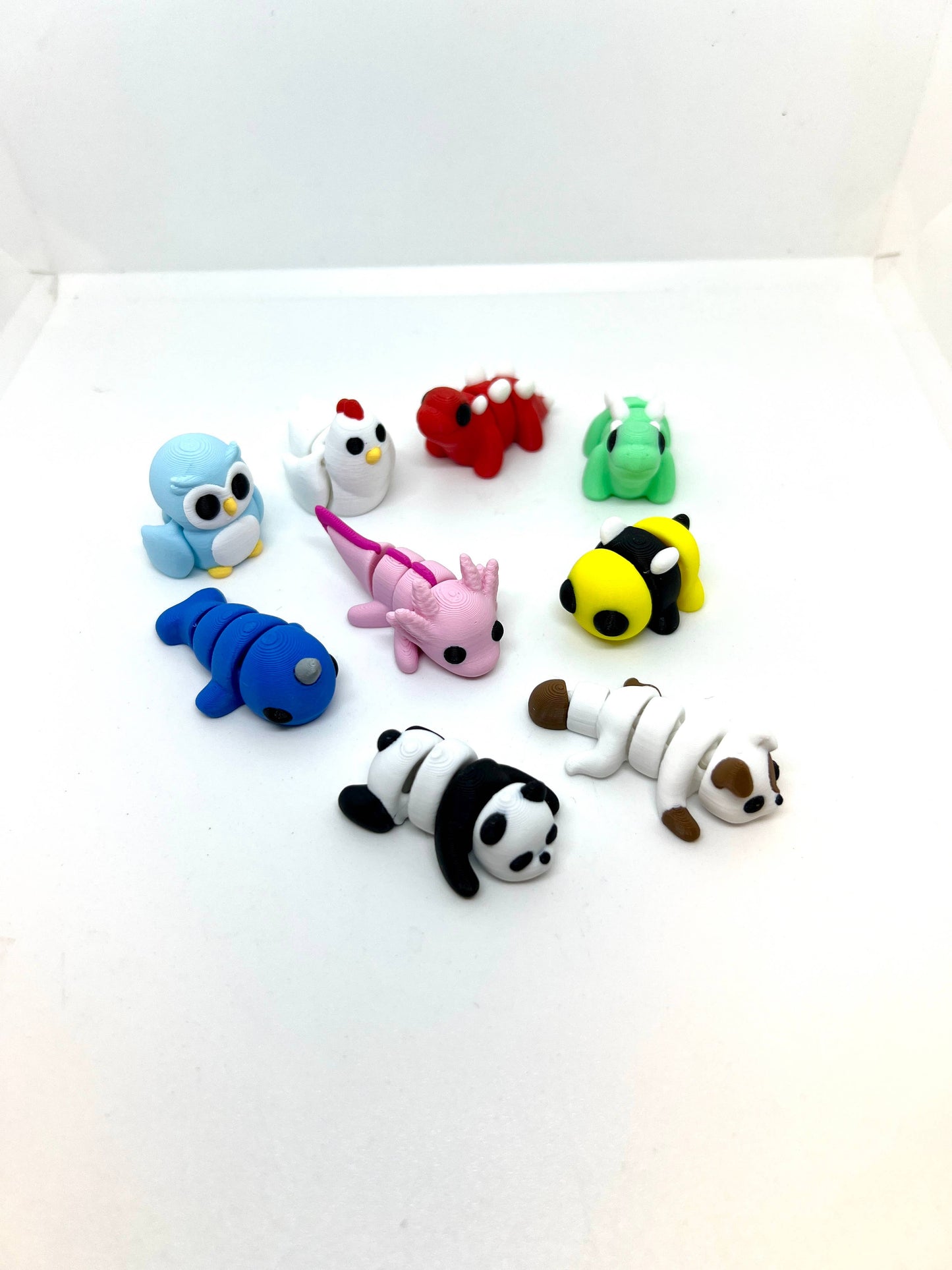 Tiny 3D Printed Pocket Animal Fidgets