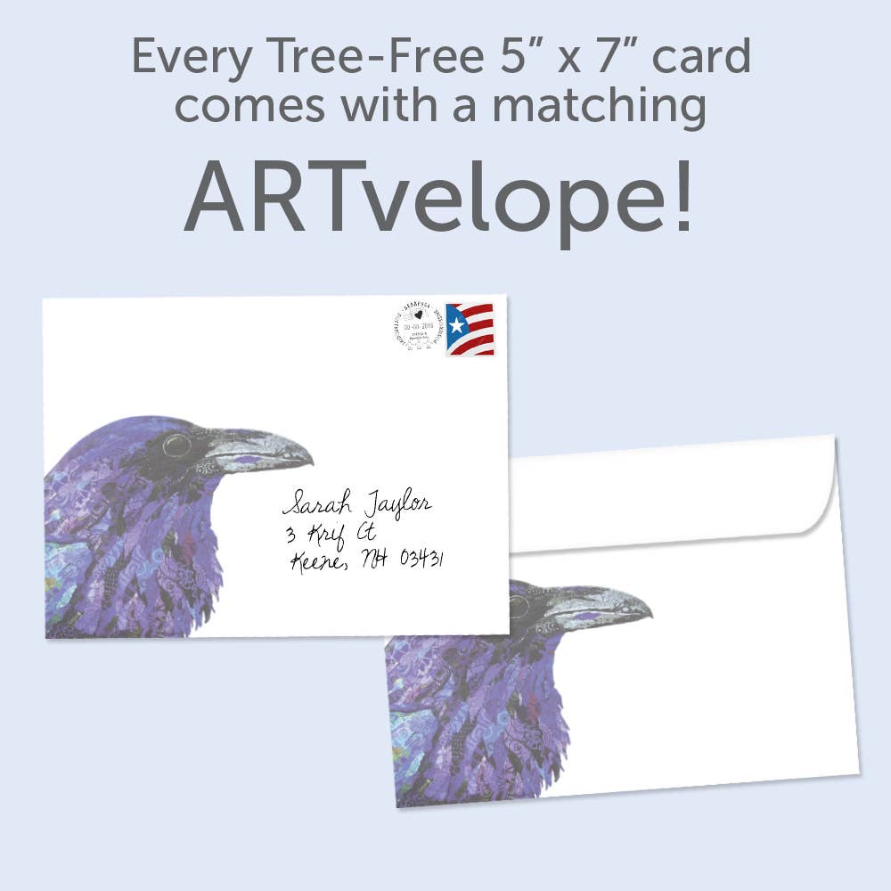 Healing Raven Support & Encouragement Card