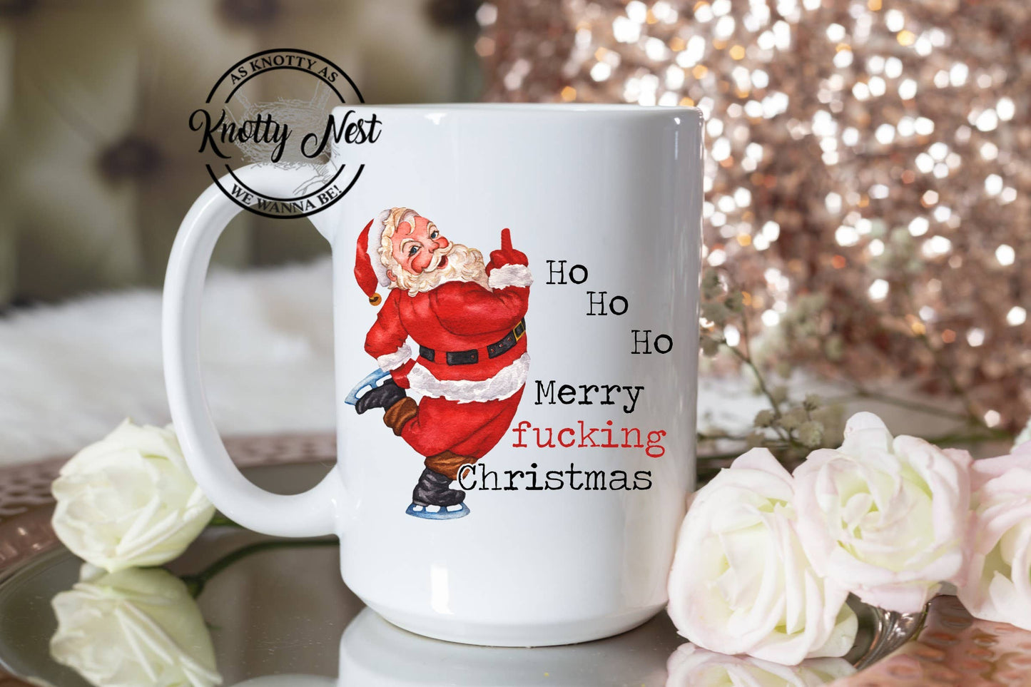 Coffee Mug-Ho Ho HO Merry Fucking Christmas