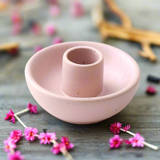 Ceramic Palo Santo Burner Bowl - Pastel Pink