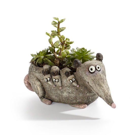 Hattie, the Mama Opossum Blobhouse Planter