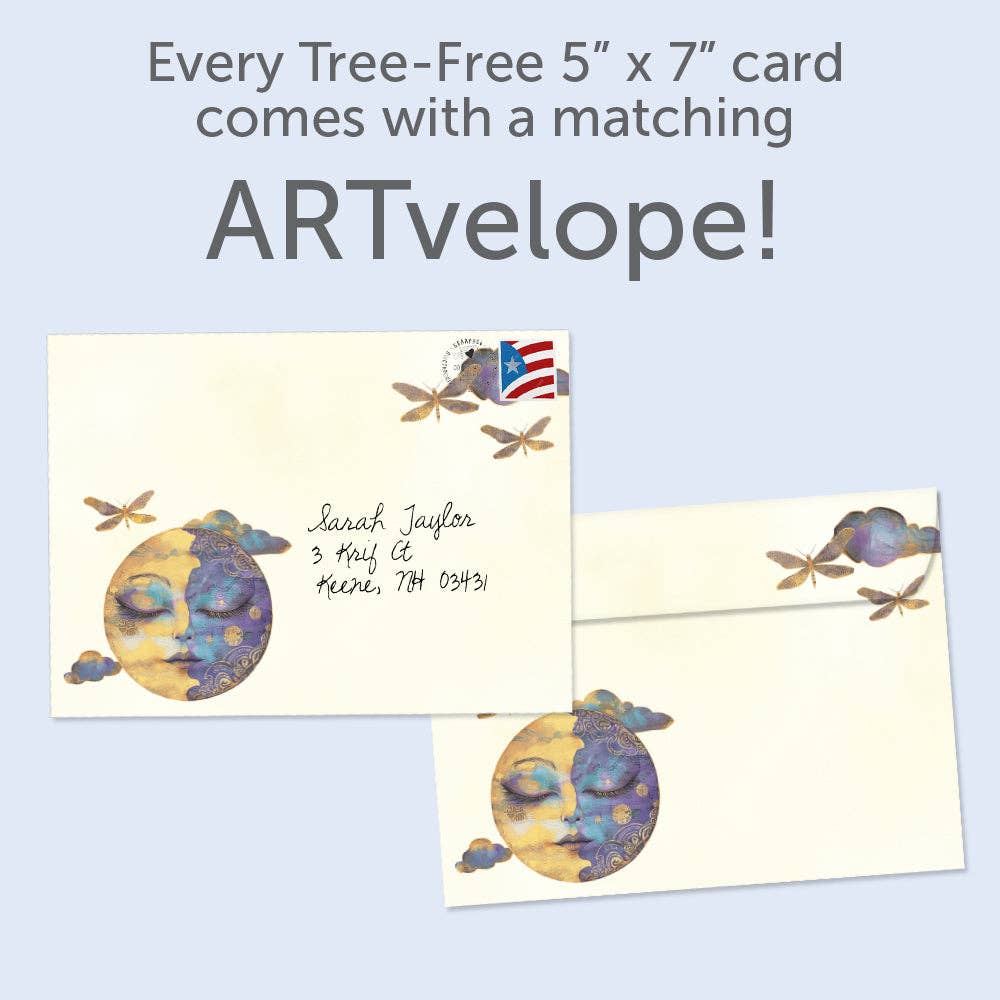 Serene Moon All Occasion Greeting Card