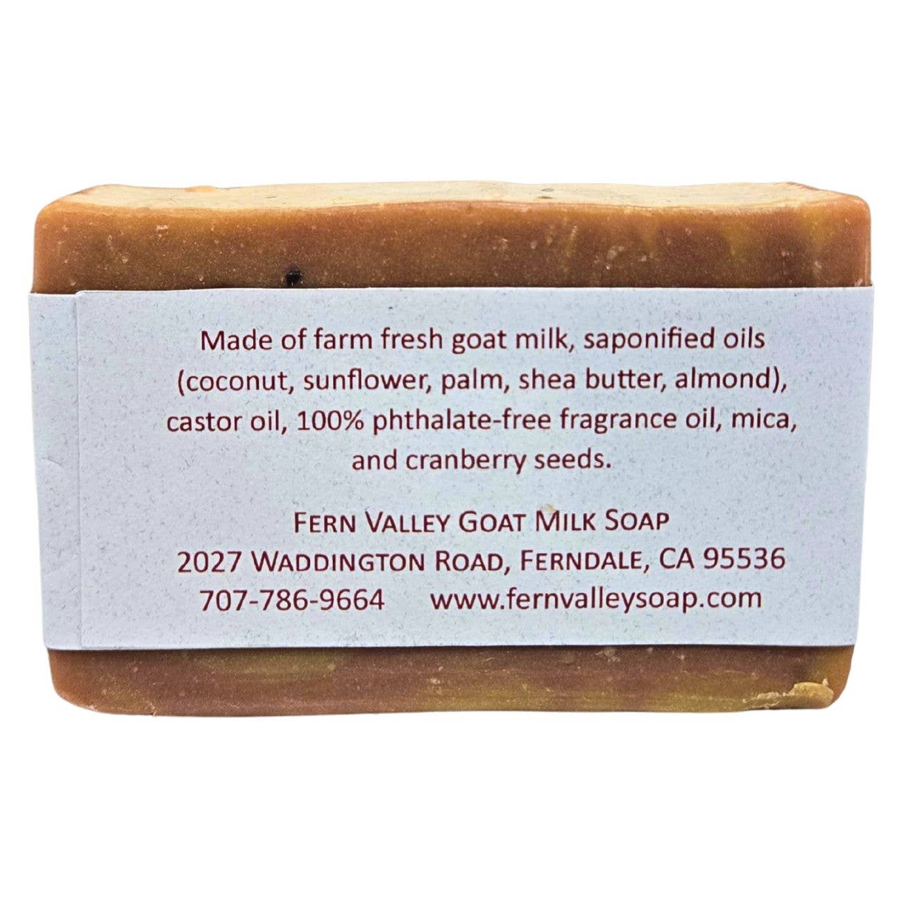 Natural Goat Milk Soap | Autumn Jam | Cranberry Seed Scrub