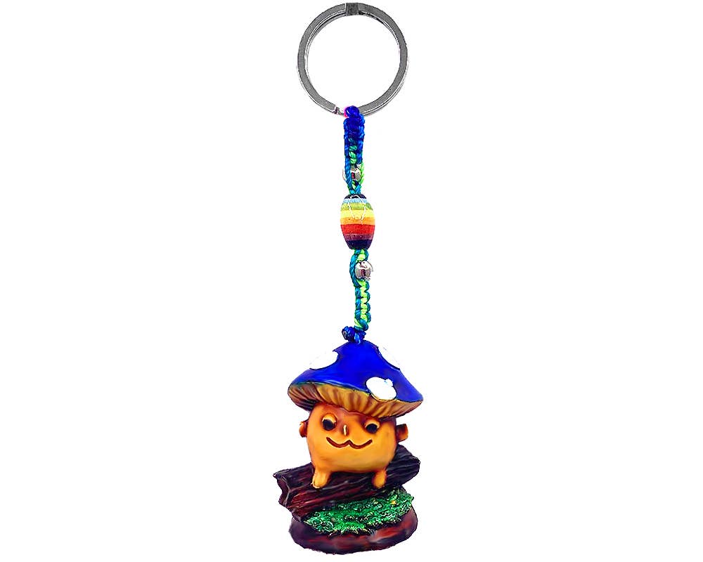 Shroom Baby Enchanted Forest Durepox Resin Figurine Keychain