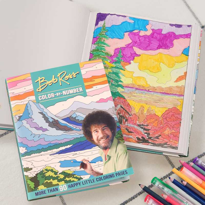 Bob Ross Color-by-Number by Editors of Thunder Bay Press
