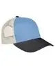 Your Next Mistake Hat in Blue, Dark Blue and Tan