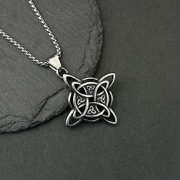 Nordic Viking Celtic Knot Pendant Necklace