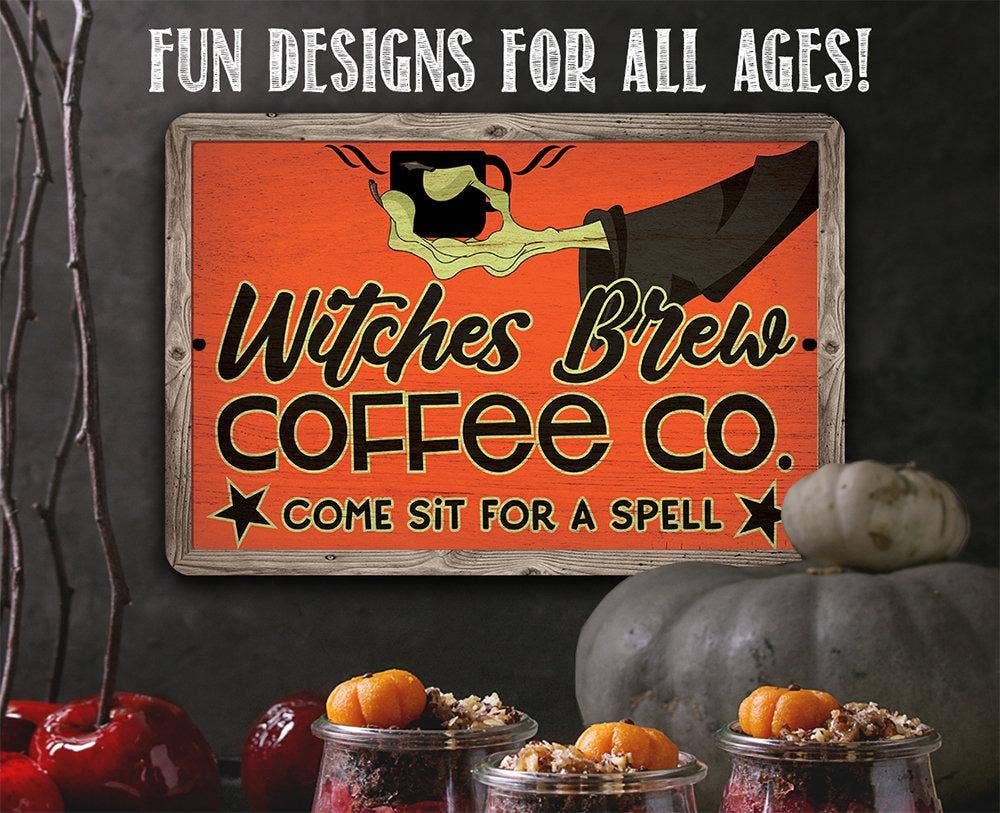 Witches Brew Coffee Co - Metal Sign