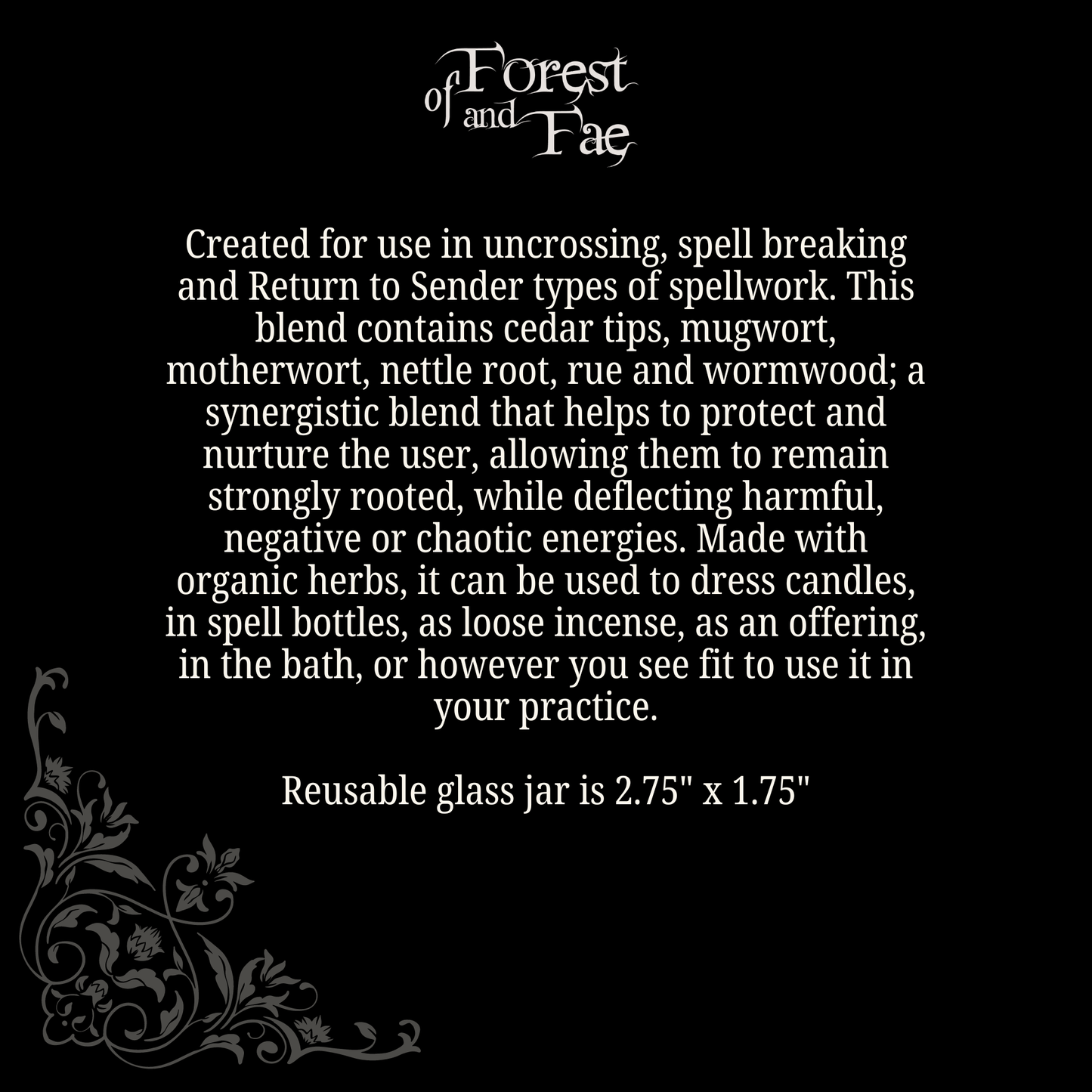 Uncrossing Spellwork Herb Blend • Hex Breaking • Witchcraft