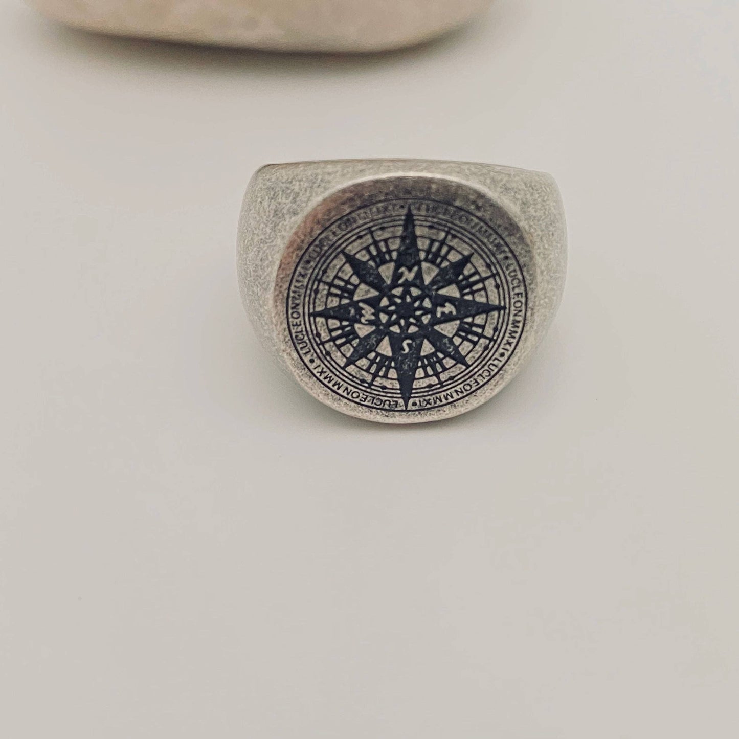 Men's Jewelry Stainless Steel Compass Ring