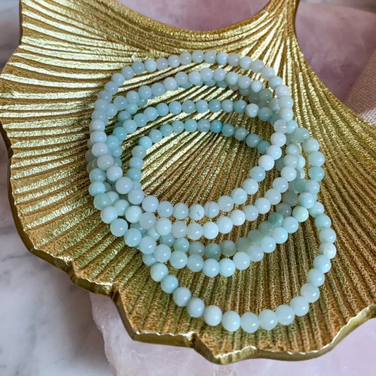 Amazonite Stone Bracelet 4mm