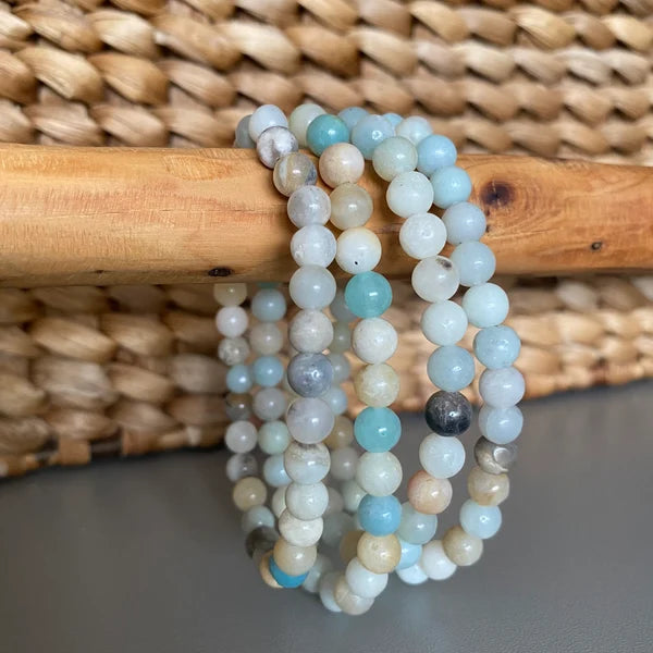 Caribbean Calcite Stone Bracelet 4mm