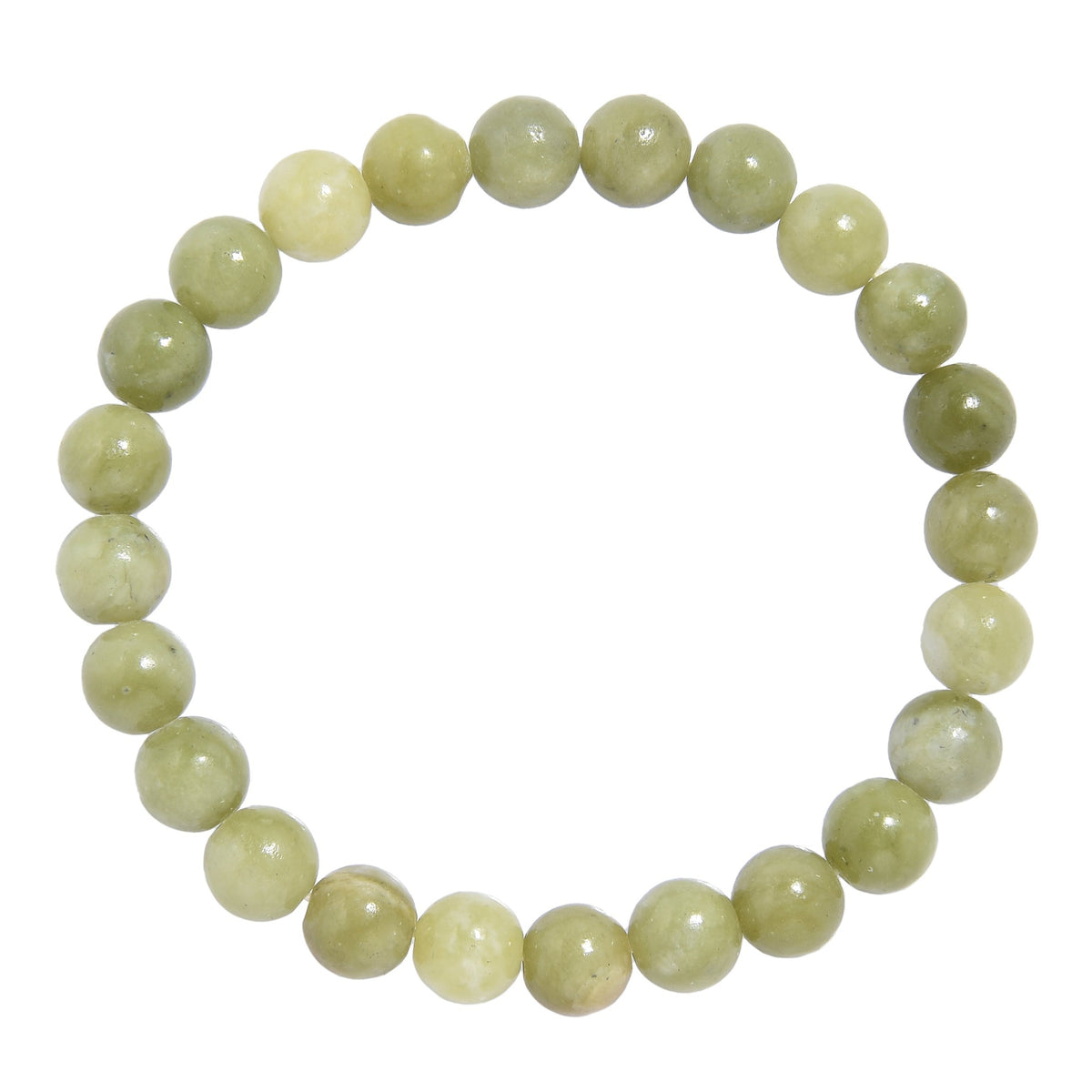 Lime Jade Stone Bracelet 8mm