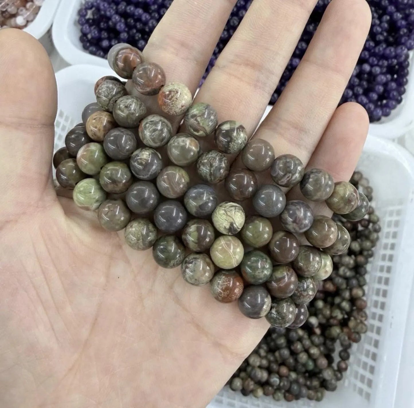 Money Agate Stone Bracelet