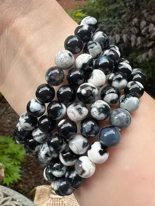 Orca Agate Stone Bracelet 8mm