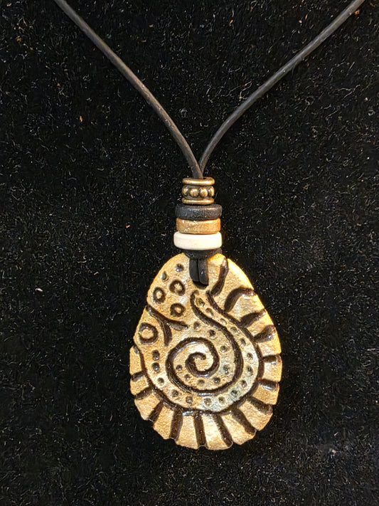Handmade Pottery Necklace Style 1