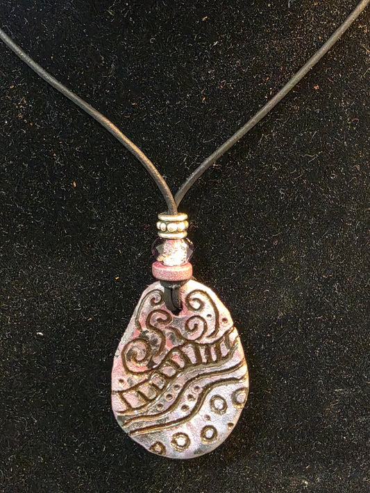 Handmade Pottery Necklace Style 2