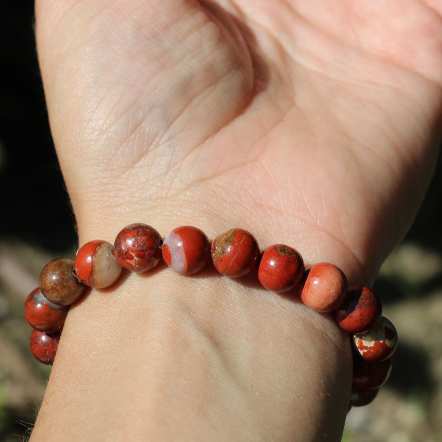 Red Jasper Stone Bracelet 8mm