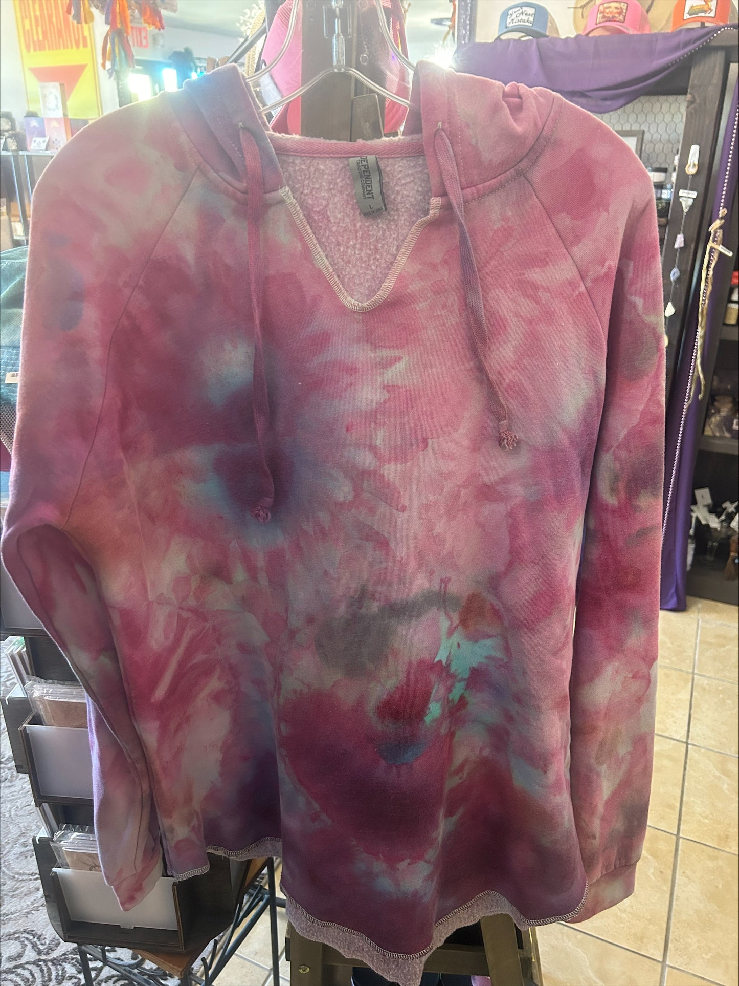 Tie Dye Hoodie Sweatshirt-Size Large