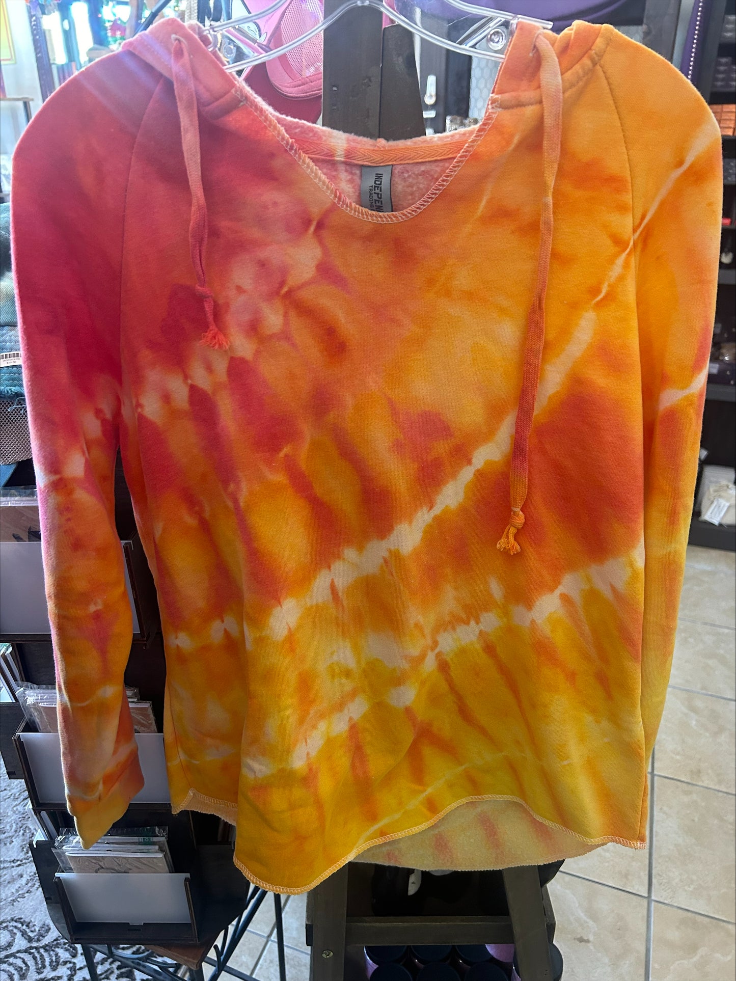 Tie Dye Hoodie Sweatshirt-Size Small